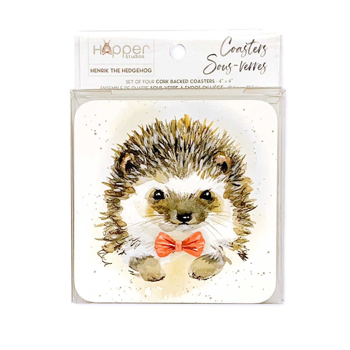 Hopper Studios Coaster Set Henrik the Hedgehog