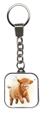 Hopper Studios Key Chain - Hailey the Highland Cow