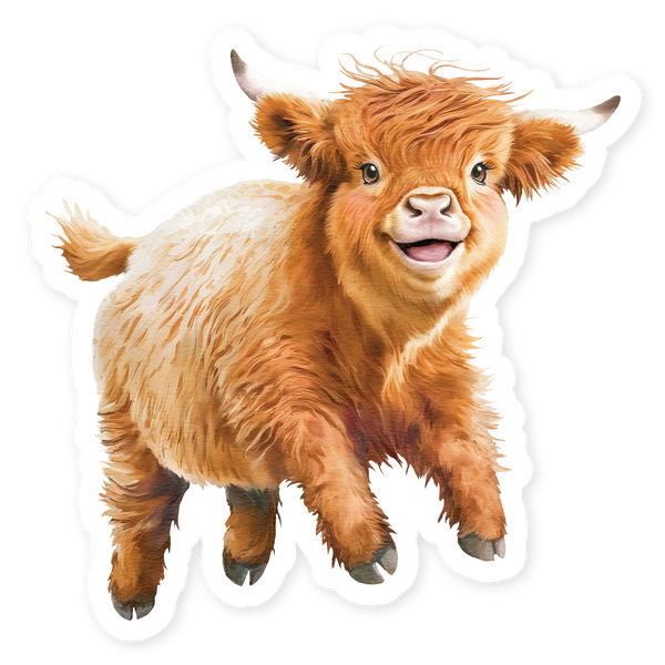 Hopper Studios Vinyl Stickers - Hailey the Highland Cow